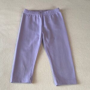 Hanna Andersson Lilac Capri Length Kids Leggings
